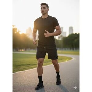 Three Nails Vaporlite Lined Shorts Mens Size XL Black Performance Gym Workout